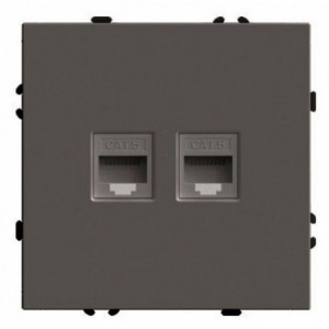 Розетка двойная Ethernet RJ-45 Stekker Эмили 49926 Розетка двойная Ethernet RJ-45 Stekker Эмили 49926