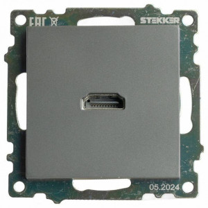 Розетка HDMI без рамки Stekker Катрин 50059 Розетка HDMI без рамки Stekker Катрин 50059