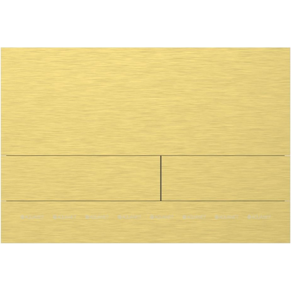 Кнопка смыва пневматическая Allen Brau Infinity Slim сталь брашированное золото PVD 9.20008.GB