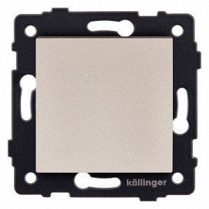 Выключатель одноклавишный без рамки Kollinger REA-S-005GD Выключатель одноклавишный без рамки Kollinger REA-S-005GD
