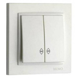 Выключатель проходной двухклавишный Mono Electric Despina 102-010023-111 Выключатель проходной двухклавишный Mono Electric Despina 102-010023-111