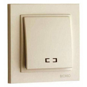 Выключатель одноклавишный с подсветкой Mono Electric Despina 102-170025-101 Выключатель одноклавишный с подсветкой Mono Electric Despina 102-170025-101