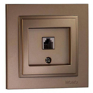 Розетка телефонная RJ-11 Mono Electric Despina 102-232305-124 Розетка телефонная RJ-11 Mono Electric Despina 102-232305-124