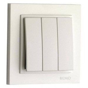 Выключатель трехклавишный Mono Electric Despina 102-252522-114 Выключатель трехклавишный Mono Electric Despina 102-252522-114