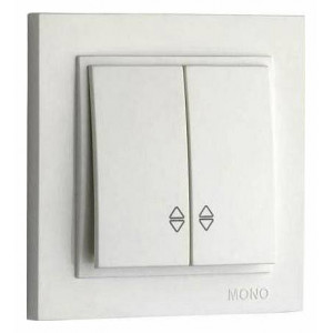 Выключатель проходной двухклавишный Mono Electric Despina 102-252523-111 Выключатель проходной двухклавишный Mono Electric Despina 102-252523-111