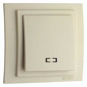 Выключатель одноклавишный с подсветкой Mono Electric Larissa 103-171725-101 Выключатель одноклавишный с подсветкой Mono Electric Larissa 103-171725-101
