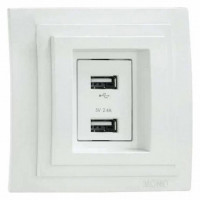 Розетка USB Mono Electric Larissa 103-191905-178