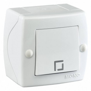 Выключатель одноклавишный Mono Electric Octans IP20 104-010101-100 Выключатель одноклавишный Mono Electric Octans IP20 104-010101-100