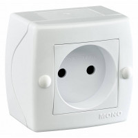 Розетка без заземления Mono Electric Octans IP20 104-010106-116