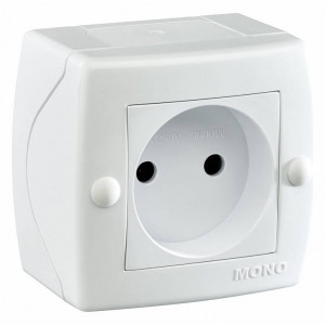 Розетка без заземления Mono Electric Octans IP20 104-010106-116 Розетка без заземления Mono Electric Octans IP20 104-010106-116