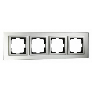 Рамка на 4 поста Mono Electric Style Glass 107-700000-163 Рамка на 4 поста Mono Electric Style Glass 107-700000-163