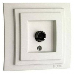 ТВ-розетка проходная без рамки Mono Electric Despina / Larissa 500-000105-137 ТВ-розетка проходная без рамки Mono Electric Despina / Larissa 500-000105-137