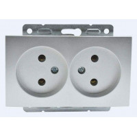 Розетка двойная, без рамки Mono Electric Despina / Larissa 500-002105-121