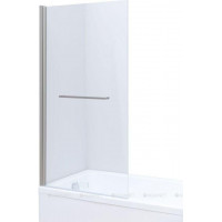 Шторка на борт ванны Allen Brau Priority 800x1500 мм стекло Optiwhite браш. ал. 3.31024.BA
