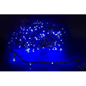 Гирлянда нить Sneha A-047R 300 LED 30 м IP44 синий свет с мерцанием A-047R BL/WT FLASH