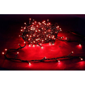 Гирлянда нить Sneha A-047R 300 LED 30 м IP44 красный свет A-047R RD