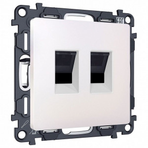 Розетка двойная Ethernet RJ-45 без рамки Ambrella Volt MA MA212110 Розетка двойная Ethernet RJ-45 без рамки Ambrella Volt MA MA212110
