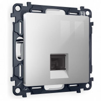 Розетка Ethernet RJ-45 и со шторками, без рамки Ambrella Volt ALFA MA412005