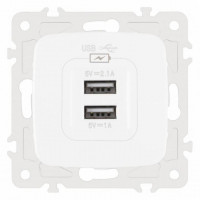 Розетка USB, без рамки Arte Milano am-205 205.46-1.white
