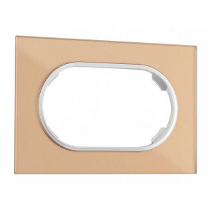 Рамка для двойной розетки Arte Milano am-502.01 502.01-double.shampan
