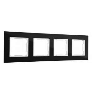 Рамка на 4 поста Arte Milano am-503.02 503.02-4.black Рамка на 4 поста Arte Milano am-503.02 503.02-4.black