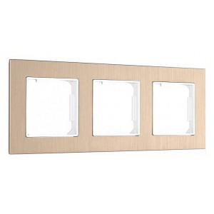 Рамка на 3 поста Arte Milano am-503.12 503.12-3.shampan Рамка на 3 поста Arte Milano am-503.12 503.12-3.shampan