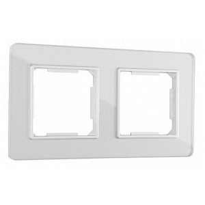 Рамка на 2 поста Arte Milano am-503.14 503.14-2.silver Рамка на 2 поста Arte Milano am-503.14 503.14-2.silver