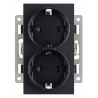 Розетка двойная с заземлением и со шторкой, без рамки Arlight SCT 043765
