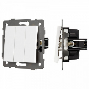 Выключатель трехклавишный без рамки Arlight SWT 049896