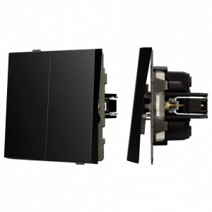 Выключатель проходной двухклавишный без рамки Arlight SWT 054067