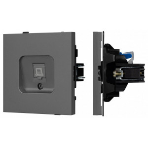 Розетка Ethernet RJ-45 и со шторками, без рамки Arlight SCT-TENDO 054593 Розетка Ethernet RJ-45 и со шторками, без рамки Arlight SCT-TENDO 054593