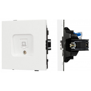 Розетка Ethernet RJ-45 и со шторками, без рамки Arlight SCT-TENDO 054594 Розетка Ethernet RJ-45 и со шторками, без рамки Arlight SCT-TENDO 054594