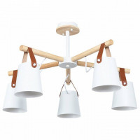 Люстра на штанге Arte Lamp Thomas 5 ламп белая A7032PL-5WH