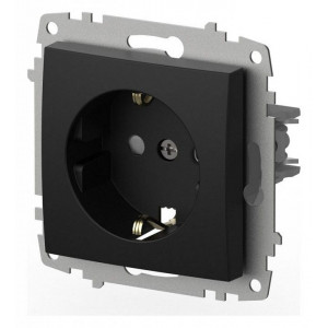 Розетка с заземлением и со шторкой, без рамки Elbi Eleсtriс Zena Vega 609-014800-243
