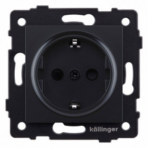 Розетка с заземлением, без рамки Kollinger REA-002BM Розетка с заземлением, без рамки Kollinger REA-002BM