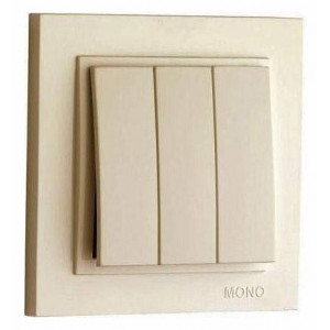 Выключатель трехклавишный Mono Electric Despina 102-170022-114 Выключатель трехклавишный Mono Electric Despina 102-170022-114