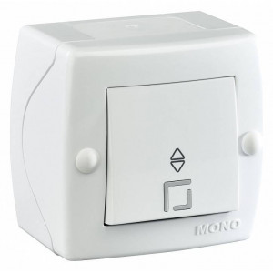 Выключатель проходной одноклавишный Mono Electric Octans IP20 104-010101-109 Выключатель проходной одноклавишный Mono Electric Octans IP20 104-010101-109