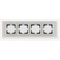 Рамка на 4 поста Mono Electric Style Glass 107-710000-163