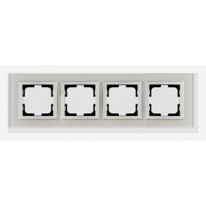 Рамка на 4 поста Mono Electric Style Glass 107-710000-163 Рамка на 4 поста Mono Electric Style Glass 107-710000-163