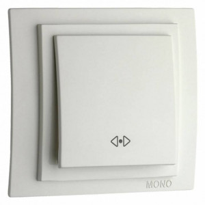 Выключатель перекрестный одноклавишный без рамки Mono Electric Despina / Larissa 500-001925-112 Выключатель перекрестный одноклавишный без рамки Mono Electric Despina / Larissa 500-001925-112