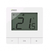 Терморегулятор ZigBee ENGO Controls E25BATW накладной на батарейках белый E25BATW
